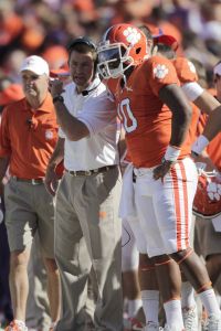 Head Coach Dabo Swinney and Tajh Boyd