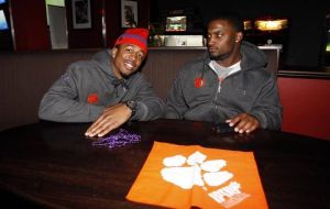 The Tigers attended a Welcome Reception at Strike City Bowling on Monday afternoon following their first bowl practice in Charlotte Monday morning.