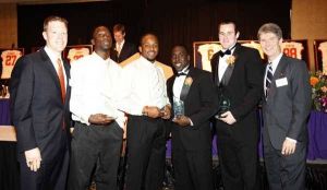 Jaron Brown, DeAndre McDaniel, Michael Palmer and Ronald Watson - Vickery Hall Award Winners