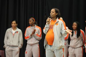 Itoro Coleman during community service effort at Konnoak Elementary School on Feb. 29, 2012.
