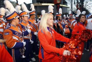 A pep rally was held for Tiger fans at the Marriott City Center in Charlotte on Thursday.