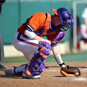 The Clemson baseball team opened the 2008 season Saturday, Feb 23 by sweeping Mercer in a doubleheader at Doug Kingsmore Stadium. The Tigers won the first game, 12-5, and the second one, 6-5. Photos courtesy Mark Crammer and The Orange & White.
