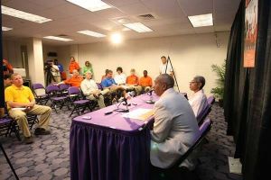 oliver and vicky purnell's tigerfest 2008 in support of coaches vs. cancer press conference