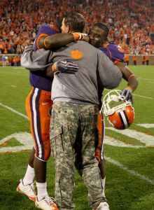 Head Coach Dabo Swinney, C.J. Spiller and Jacoby Ford