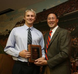 Head Coach Chris Ip and MVP Adam Farnham