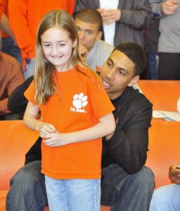 The Tiger basketball team, staff and fans gathered at the WestZone Club on Sunday evening for an NCAA Selection Show Viewing Party.
