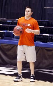 The Clemson men's basketball team participated in a press conference and open practice at UD Arena in Dayton, OH on Monday, March 14.