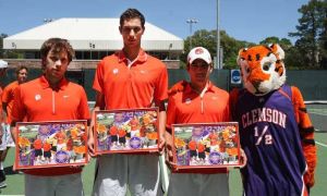 Seniors Rok Bizjak (left), Gery Boryachinskiy (center) and Carlos Alvarez (right)