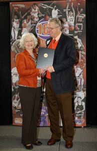 Marcia Barrett (Accepting on behalf of her father, Banks McFadden) - Clemson Men's Basketball 100th Anniversary Luncheon