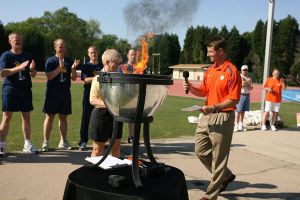 Several Clemson student-athletes and staff members helped out at the 2009 Oconee & Pickens County Special Olympics Spring Games which were held at Clemson's Outdoor Track & Field Complex on Friday, April 24.