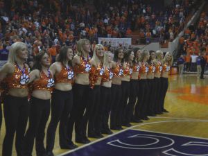 cheerleaders and rally cats during 2009-10 basketball season