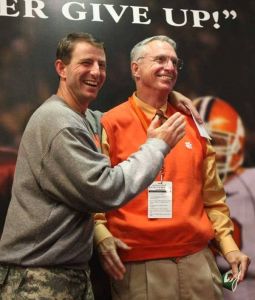 Head Coach Dabo Swinney and Athletic Director Dr. Terry Don Phillips