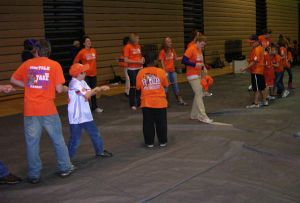 Members of the Solid Orange Squad facilitated activities at IPTAY's annual Tiger Cub Club Birthday Party held prior to the Clemson vs. Coastal Carolina football game on October 31, 2009.