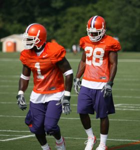 james davis and cj spiller practice