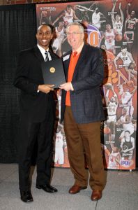 Mike Hammonds (Accepting on behalf of his brother, Cliff Hammonds) - Clemson Men's Basketball 100th Anniversary Luncheon