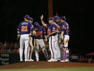 Head Coach Jack Leggett calls for a new pitcher in the eighth inning.