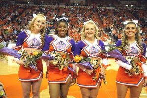 senior all-girl cheerleaders