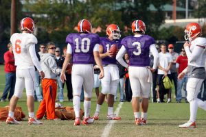 Football Practice With Clemson Students