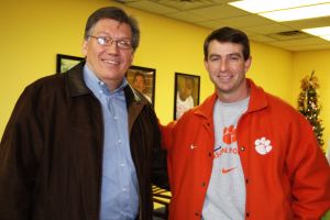 Members of the Clemson football team spent the morning of Monday, December 20 volunteering at Harvest Hope Food Bank in Greenville.