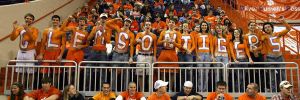 fans spell Clemson Tigers