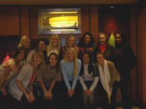 cheerleaders and rally cats during 2009-10 basketball season