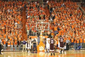 crowd fans student section endzone free throw
