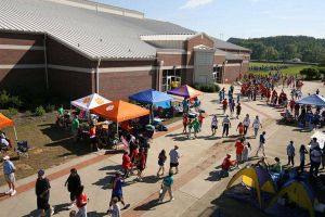 Several Clemson student-athletes and staff members helped out at the 2009 Oconee & Pickens County Special Olympics Spring Games which were held at Clemson's Outdoor Track & Field Complex on Friday, April 24.