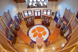 Wide angle photos of the interior rooms of the Penley Golf Facility
