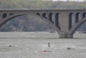 varsity four vs st josephs and navy at George Washington Invitational