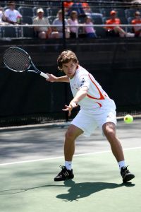 Coach Chuck Kriese's final home match - Photos courtesy of Mark Crammer