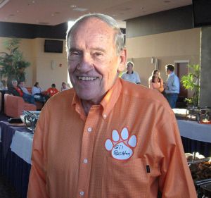 Clemson letterwinners gather at the Letterwinners Room before every home football game.