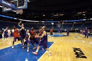 ncaa press conference and practice 032008