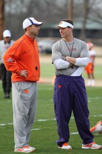 Head Coach Dabo Swinney and Defensive Coordinator Brent Venables