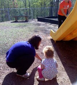 Ten members of Clemson's Student-Athlete Advisory Committee volunteered their time at Helping Hands of Clemson on Saturday, April 2.