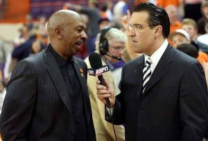 oliver purnell with steve lavin post game interview 031907