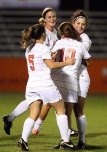 team celebrate Katelyn Reeve goal