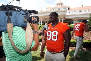 Dalton Freeman and Brandon Thompson represented Clemson at the 2011 ACC Football Kickoff on Sunday in Pinehurst, NC.