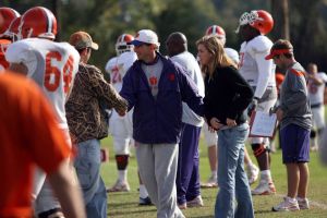 Football Practice With Clemson Students