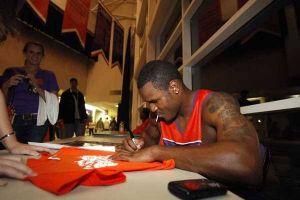 The Clemson men's and women's basketball teams held Rock the 'John on Friday, October 16 at Littlejohn Coliseum to celebrate the beginning of the 2009-10 basketball season.