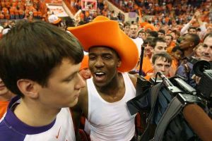 sam perry and matt morris postgame senior day