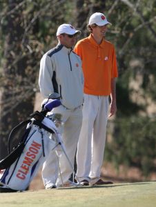 Assistant Coach Jordan Byrd and Luke Hopkins