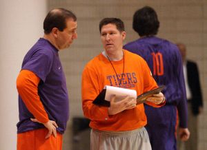 Head Coach Brad Brownell and Assistant Coach Mike Winiecki