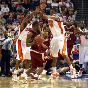 Florida State 67, Clemson 66#$%^ACC Tournament Game One 3-8-07#$%^Photos courtesy of Mark Crammer and The Orange & White