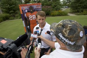Head Coach Dabo Swinney held his first annual media golf outing at the Reserve at Lake Keowee on Tuesday, July 21.