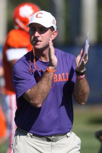 Head Coach Dabo Swinney bowl practice 123011