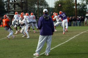Football Practice With Auburn Students