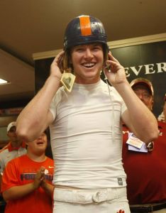 Chandler Catanzaro helmet trophy