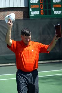 Coach Chuck Kriese's final home match - Photos courtesy of Mark Crammer