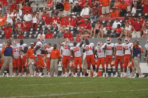 sideline on michael hamlin interception