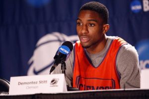 The Clemson men's basketball team participated in a press conference and open practice at the St. Pete Times Forum in Tampa, FL on Wednesday, March 16.
